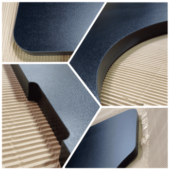 СТОЛЕШНИЦА 2200х1000х25 ММ ДЛЯ ПИСЬМЕННОГО СТОЛА ФИГУРНАЯ (СО СКРУГЛЁННЫМИ УГЛАМИ) 7