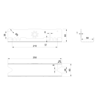 КАБЕЛЬ-КАНАЛ КМ-250Ч МИНИ ДЛЯ РОЗЕТОЧНЫХ БЛОКОВ И МОБИЛЬНЫХ УСТРОЙСТВ ЧЁРНЫЙ 3