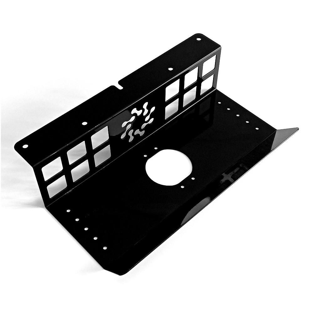 КАБЕЛЬ-КАНАЛ KM-350Ч ГОРИЗОНТАЛЬНЫЙ ПОЛУЗАКРЫТЫЙ ЧЁРНЫЙ 1