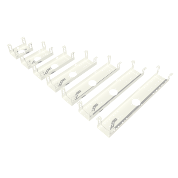 КАБЕЛЬ-КАНАЛ КМ-800Б ПОДСТОЛЬНЫЙ ГОРИЗОНТАЛЬНЫЙ МЕТАЛЛИЧЕСКИЙ БЕЛЫЙ 6