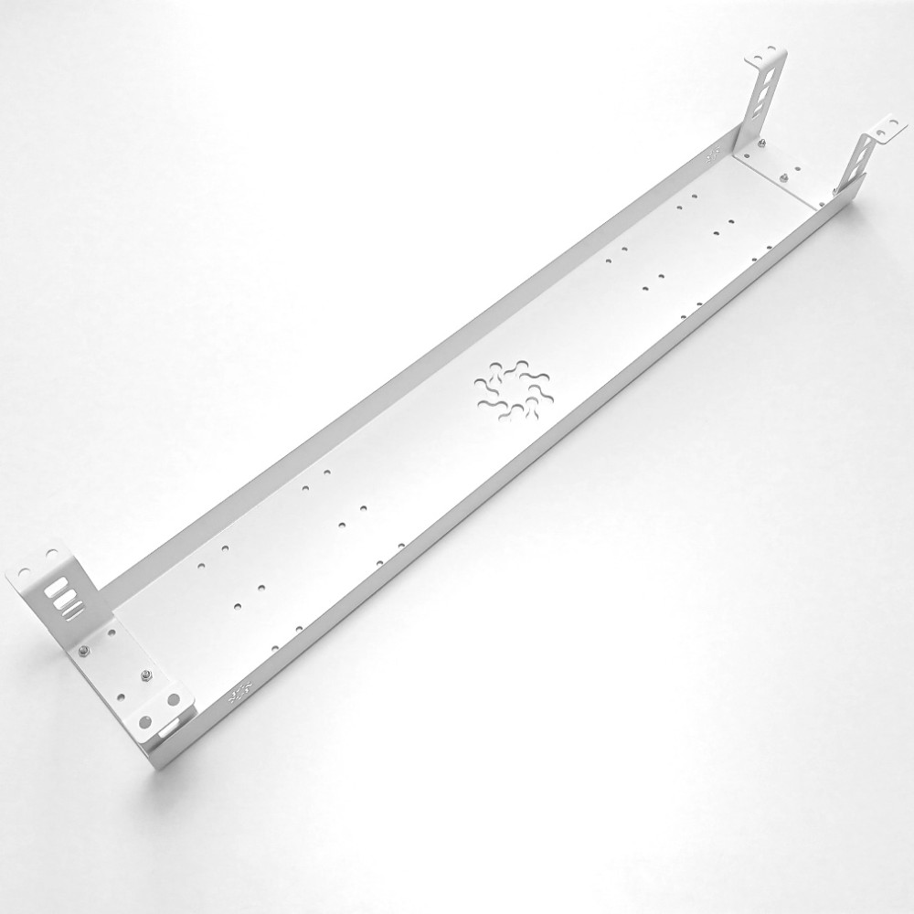 КАБЕЛЬ-КАНАЛ КМ-800Б ПОДСТОЛЬНЫЙ ГОРИЗОНТАЛЬНЫЙ МЕТАЛЛИЧЕСКИЙ БЕЛЫЙ 1