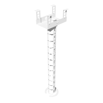 КАБЕЛЬ-КАНАЛ МОДУЛЬНОЙ СИСТЕМЫ КМП-200-2Б БЕЛЫЙ МЕТАЛЛИЧЕСКИЙ 2