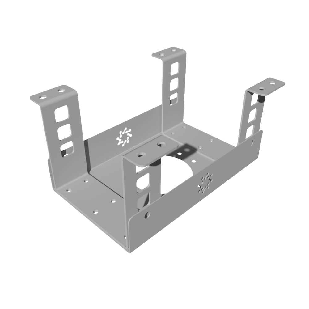 КАБЕЛЬ-КАНАЛ МОДУЛЬНОЙ СИСТЕМЫ КМП-200-2С СЕРЫЙ МЕТАЛЛИЧЕСКИЙ 1