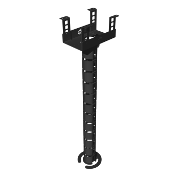 КАБЕЛЬ-КАНАЛ МОДУЛЬНОЙ СИСТЕМЫ КМП-200-2Ч ЧЁРНЫЙ МЕТАЛЛИЧЕСКИЙ 2