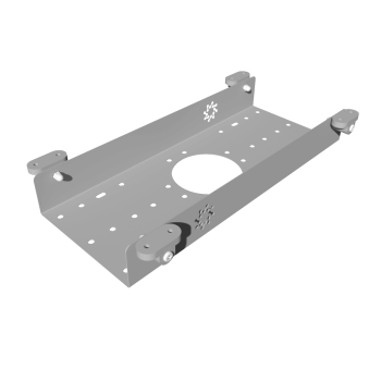 КАБЕЛЬ-КАНАЛ МОДУЛЬНОЙ СИСТЕМЫ КМП-300-1С СЕРЫЙ МЕТАЛЛИЧЕСКИЙ 1