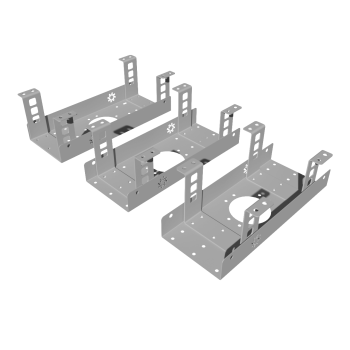 КАБЕЛЬ-КАНАЛ МОДУЛЬНОЙ СИСТЕМЫ КМП-300-2С СЕРЫЙ МЕТАЛЛИЧЕСКИЙ 4