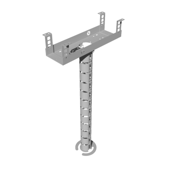 КАБЕЛЬ-КАНАЛ МОДУЛЬНОЙ СИСТЕМЫ КМП-400-2С СЕРЫЙ МЕТАЛЛИЧЕСКИЙ 2