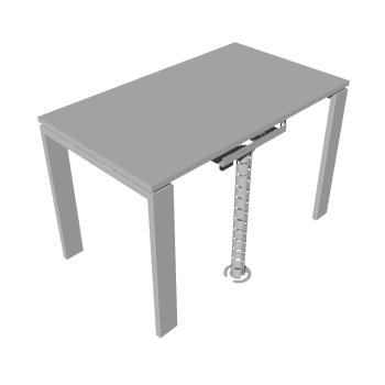 КАБЕЛЬ-КАНАЛ МОДУЛЬНОЙ СИСТЕМЫ КМП-400-2С СЕРЫЙ МЕТАЛЛИЧЕСКИЙ 3