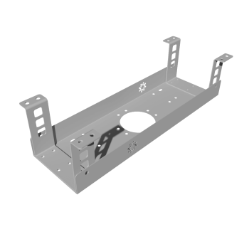 КАБЕЛЬ-КАНАЛ МОДУЛЬНОЙ СИСТЕМЫ КМП-400-2С СЕРЫЙ МЕТАЛЛИЧЕСКИЙ 1