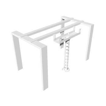 КАБЕЛЬ-КАНАЛ 500 ММ МОДУЛЬНОЙ СИСТЕМЫ КМП-500-2Б БЕЛЫЙ МЕТАЛЛИЧЕСКИЙ 3