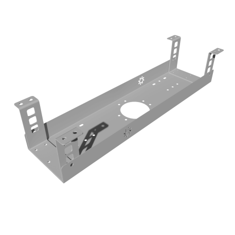 КАБЕЛЬ-КАНАЛ 500 ММ МОДУЛЬНОЙ СИСТЕМЫ КМП-500-2С СЕРЫЙ МЕТАЛЛИЧЕСКИЙ 1