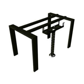 КАБЕЛЬ-КАНАЛ 500 ММ МОДУЛЬНОЙ СИСТЕМЫ КМП-500-2Ч ЧЁРНЫЙ МЕТАЛЛИЧЕСКИЙ 3