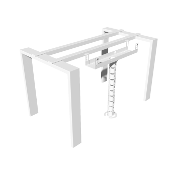 КАБЕЛЬ-КАНАЛ 600 ММ МОДУЛЬНОЙ СИСТЕМЫ КМП-600-2Б БЕЛЫЙ МЕТАЛЛИЧЕСКИЙ 3