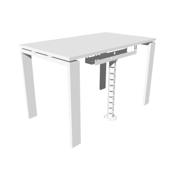 КАБЕЛЬ-КАНАЛ 600 ММ МОДУЛЬНОЙ СИСТЕМЫ КМП-600-2Б БЕЛЫЙ МЕТАЛЛИЧЕСКИЙ 4