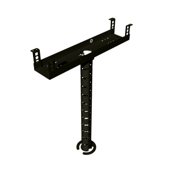 КАБЕЛЬ-КАНАЛ 600 ММ МОДУЛЬНОЙ СИСТЕМЫ КМП-600-2Ч ЧЁРНЫЙ МЕТАЛЛИЧЕСКИЙ 2