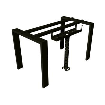 КАБЕЛЬ-КАНАЛ 600 ММ МОДУЛЬНОЙ СИСТЕМЫ КМП-600-2Ч ЧЁРНЫЙ МЕТАЛЛИЧЕСКИЙ 3