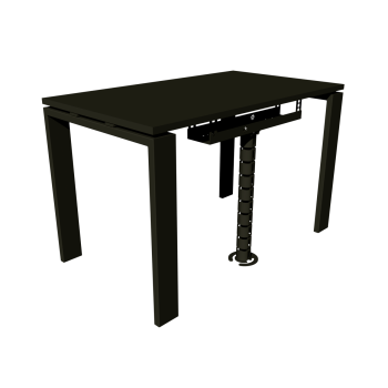 КАБЕЛЬ-КАНАЛ 600 ММ МОДУЛЬНОЙ СИСТЕМЫ КМП-600-2Ч ЧЁРНЫЙ МЕТАЛЛИЧЕСКИЙ 4