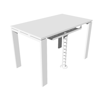 КАБЕЛЬ-КАНАЛ 700 ММ МОДУЛЬНОЙ СИСТЕМЫ КМП-700-2Б БЕЛЫЙ МЕТАЛЛИЧЕСКИЙ 5