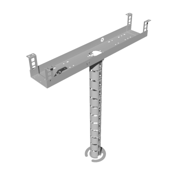 КАБЕЛЬ-КАНАЛ 700 ММ МОДУЛЬНОЙ СИСТЕМЫ КМП-700-2С СЕРЫЙ МЕТАЛЛИЧЕСКИЙ 2