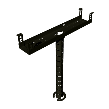 КАБЕЛЬ-КАНАЛ 700 ММ МОДУЛЬНОЙ СИСТЕМЫ КМП-700-2Ч ЧЁРНЫЙ МЕТАЛЛИЧЕСКИЙ 2