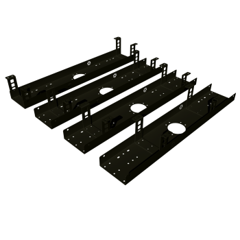 КАБЕЛЬ-КАНАЛ 700 ММ МОДУЛЬНОЙ СИСТЕМЫ КМП-700-2Ч ЧЁРНЫЙ МЕТАЛЛИЧЕСКИЙ 6