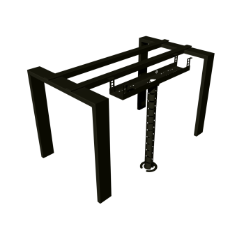 КАБЕЛЬ-КАНАЛ 700 ММ МОДУЛЬНОЙ СИСТЕМЫ КМП-700-2Ч ЧЁРНЫЙ МЕТАЛЛИЧЕСКИЙ 3