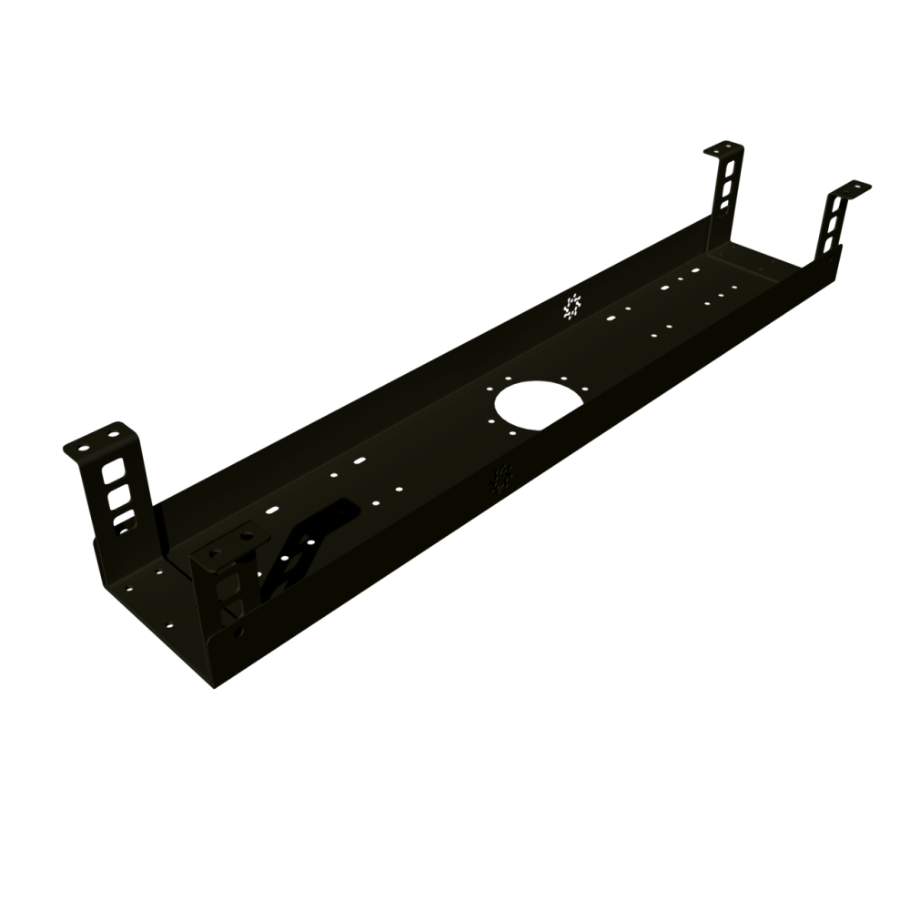 КАБЕЛЬ-КАНАЛ 700 ММ МОДУЛЬНОЙ СИСТЕМЫ КМП-700-2Ч ЧЁРНЫЙ МЕТАЛЛИЧЕСКИЙ 1