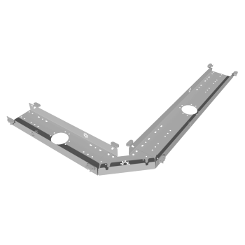 КАБЕЛЬ-КАНАЛ МОДУЛЬНОЙ СИСТЕМЫ КМП-200-1С СЕРЫЙ МЕТАЛЛИЧЕСКИЙ 4