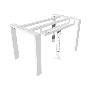 КАБЕЛЬ-КАНАЛ 800 ММ МОДУЛЬНОЙ СИСТЕМЫ КМП-800-2Б БЕЛЫЙ МЕТАЛЛИЧЕСКИЙ 3