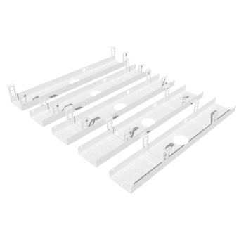 КАБЕЛЬ-КАНАЛ 800 ММ МОДУЛЬНОЙ СИСТЕМЫ КМП-800-2Б БЕЛЫЙ МЕТАЛЛИЧЕСКИЙ 6