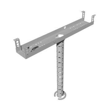 КАБЕЛЬ-КАНАЛ 800 ММ МОДУЛЬНОЙ СИСТЕМЫ КМП-800-2С СЕРЫЙ МЕТАЛЛИЧЕСКИЙ 2