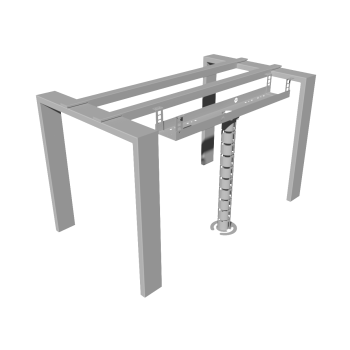 КАБЕЛЬ-КАНАЛ 800 ММ МОДУЛЬНОЙ СИСТЕМЫ КМП-800-2С СЕРЫЙ МЕТАЛЛИЧЕСКИЙ 3