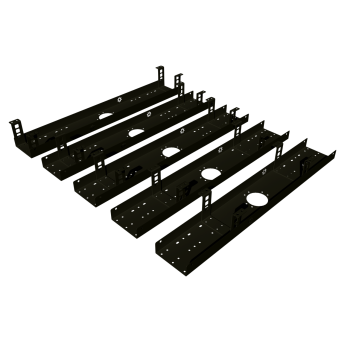 КАБЕЛЬ-КАНАЛ 800 ММ МОДУЛЬНОЙ СИСТЕМЫ КМП-800-2Ч ЧЁРНЫЙ МЕТАЛЛИЧЕСКИЙ 6