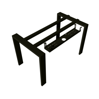 КАБЕЛЬ-КАНАЛ 800 ММ МОДУЛЬНОЙ СИСТЕМЫ КМП-800-2Ч ЧЁРНЫЙ МЕТАЛЛИЧЕСКИЙ 4