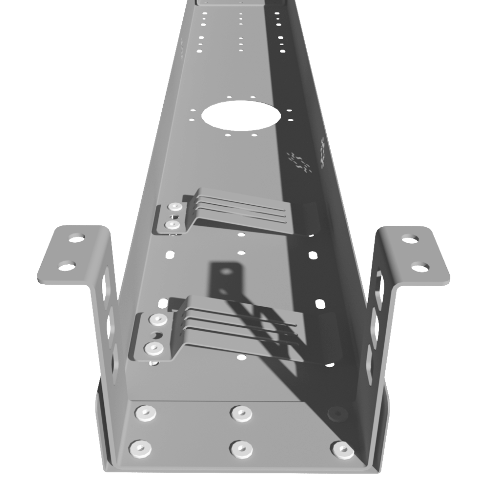 КРОНШТЕЙНЫ КМ-4С (КМП) СЕРЫЕ ДЛЯ МОДУЛЬНОЙ СИСТЕМЫ КМП 1