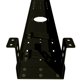 КРОНШТЕЙНЫ КМ-4Ч (КМП) ЧЁРНЫЕ ДЛЯ МОДУЛЬНОЙ СИСТЕМЫ КМП 1