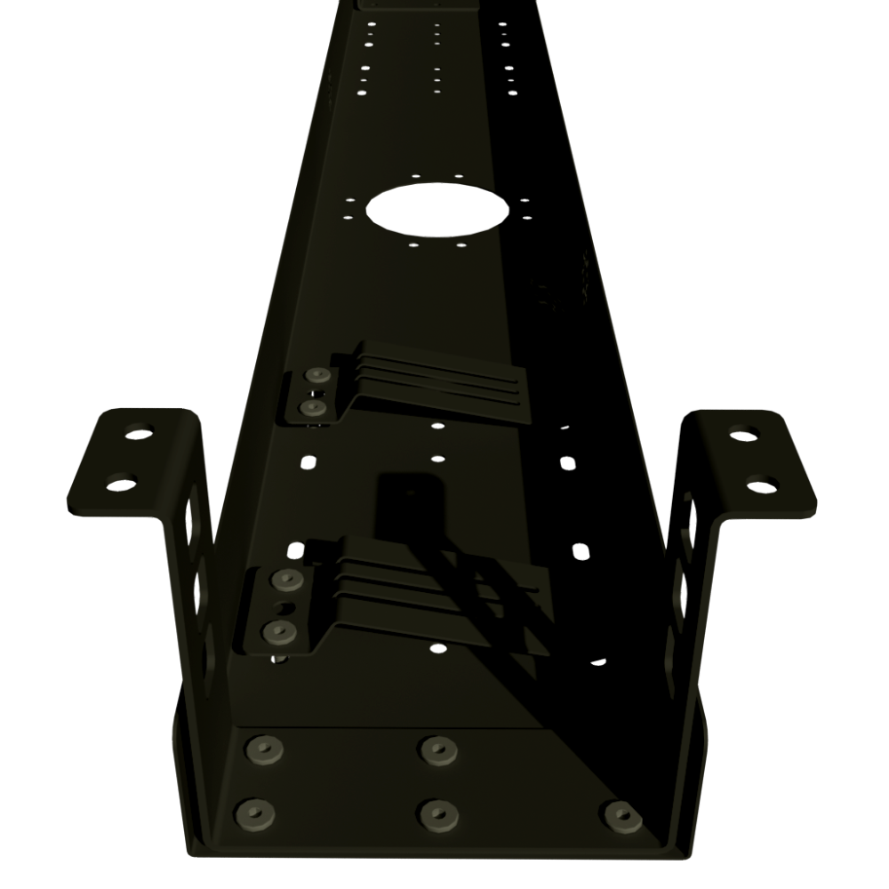 КРОНШТЕЙНЫ КМ-4Ч (КМП) ЧЁРНЫЕ ДЛЯ МОДУЛЬНОЙ СИСТЕМЫ КМП 1