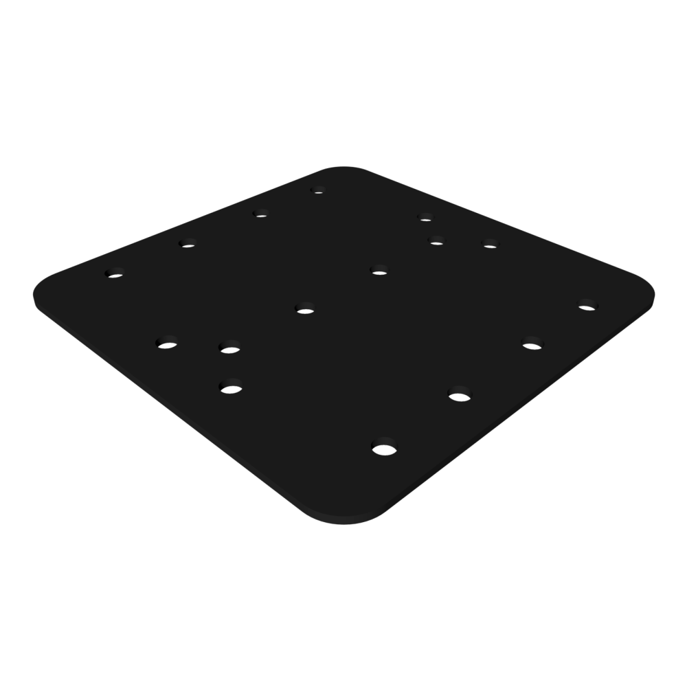 ПЛАСТИНА СОЕДИНИТЕЛЬНАЯ КМП-ПЛ-1 ЧЁРНАЯ ДЛЯ МОДУЛЬНОЙ СИСТЕМЫ КМП 1