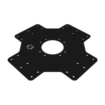ПЛАСТИНА СОЕДИНИТЕЛЬНАЯ КМП-ПЛ-2 ЧЁРНАЯ ДЛЯ МОДУЛЬНОЙ СИСТЕМЫ КМП 1