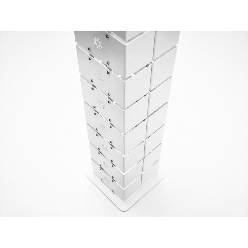 КАНАЛ ДЛЯ ПРОВОДОВ ВЕРТИКАЛЬНЫЙ НАПОЛЬНЫЙ МЕТАЛЛИЧЕСКИЙ СЕРИЯ М БЕЛЫЙ 4