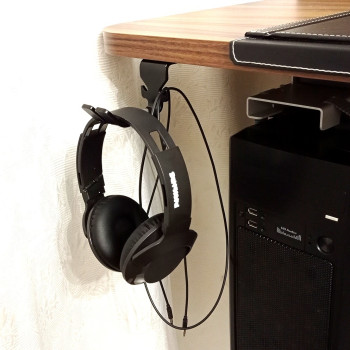 ДЕРЖАТЕЛЬ ДЛЯ НАУШНИКОВ ПОДВЕСНОЙ НРС ЧЁРНЫЙ 5