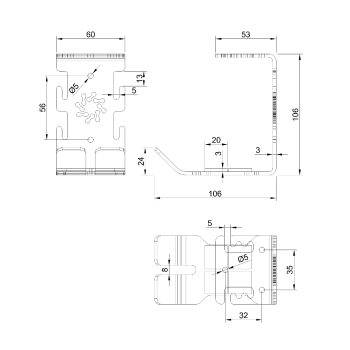 ДЕРЖАТЕЛЬ ДЛЯ НАУШНИКОВ HPС-3 ВЕГО ЧЁРНЫЙ ДЛЯ ВЕРТИКАЛЬНЫХ И ГОРИЗОНТАЛЬНЫХ ПОВЕРХНОСТЕЙ 5