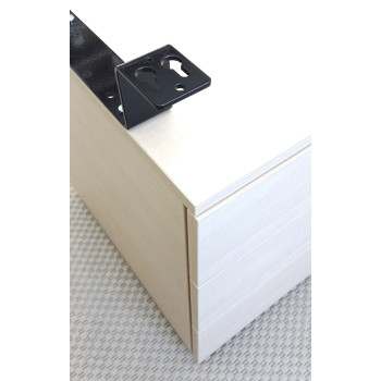 КРОНШТЕЙНЫ ДЛЯ ПОДВЕСНОЙ ТУМБЫ Т-400 ЧЁРНЫЕ 4