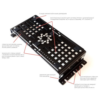 ДЕРЖАТЕЛЬ СИСТЕМНОГО БЛОКА "КАМЕНЬ" ПОДВЕСНОЙ НА РЕМНЯХ ЧЁРНЫЙ 5