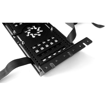 ДЕРЖАТЕЛЬ СИСТЕМНОГО БЛОКА "КАМЕНЬ" ПОДВЕСНОЙ НА РЕМНЯХ ЧЁРНЫЙ 4