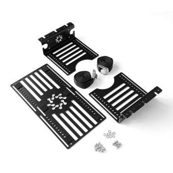 ДЕРЖАТЕЛЬ СИСТЕМНОГО БЛОКА "КАМЕНЬ" ПОДВЕСНОЙ НА РЕМНЯХ ЧЁРНЫЙ 3