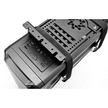 ДЕРЖАТЕЛЬ СИСТЕМНОГО БЛОКА "КАМЕНЬ" ПОДВЕСНОЙ НА РЕМНЯХ ЧЁРНЫЙ 6