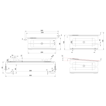 ПОДСТАВКА ДЛЯ МОНИТОРА К-2 РЕГУЛИРУЕМАЯ 8