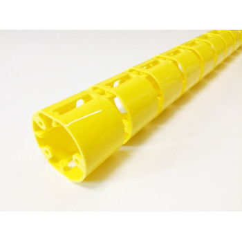 КАНАЛ ДЛЯ ПРОВОДОВ ПИСЬМЕННОГО СТОЛА ГИБКИЙ ВЕРТИКАЛЬНЫЙ А-740 (МОД.2) ЖЁЛТЫЙ БЕЗ МЕТАЛ. ОСНОВАНИЯ 2