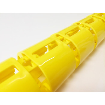 КАНАЛ ДЛЯ ПРОВОДОВ ПИСЬМЕННОГО СТОЛА ГИБКИЙ ВЕРТИКАЛЬНЫЙ А-740 (МОД.2) ЖЁЛТЫЙ БЕЗ МЕТАЛ. ОСНОВАНИЯ 3